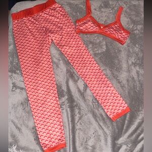 Two Piece Bralette & Legging Set .